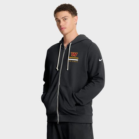 Men's Nike Black Washington Commanders Sideline Standard Issue Utility Player Dri-FIT Full-Zip Hoodie