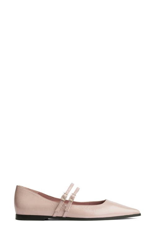 Lk Bennett Lulu Strappy Pointed Toe Flat In Taupe