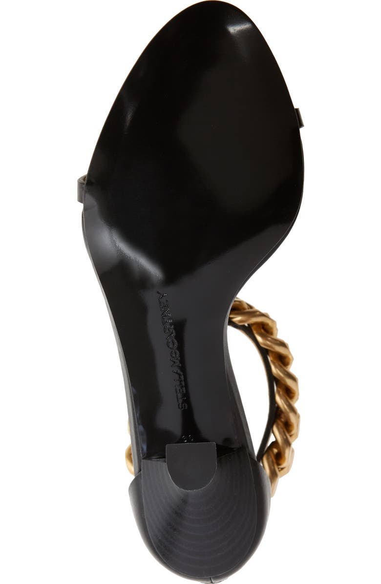 Stella McCartney Falabella Chain T-Strap Sandal, Alternate, color,