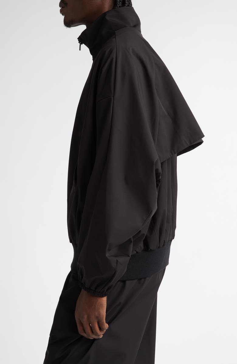 Fear of God Vented Stand Collar Track Jacket, Alternate, color, Black