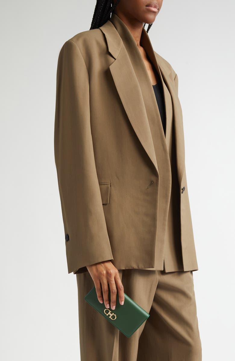 FERRAGAMO Gancini Leather Continental Wallet, Alternate, color, 