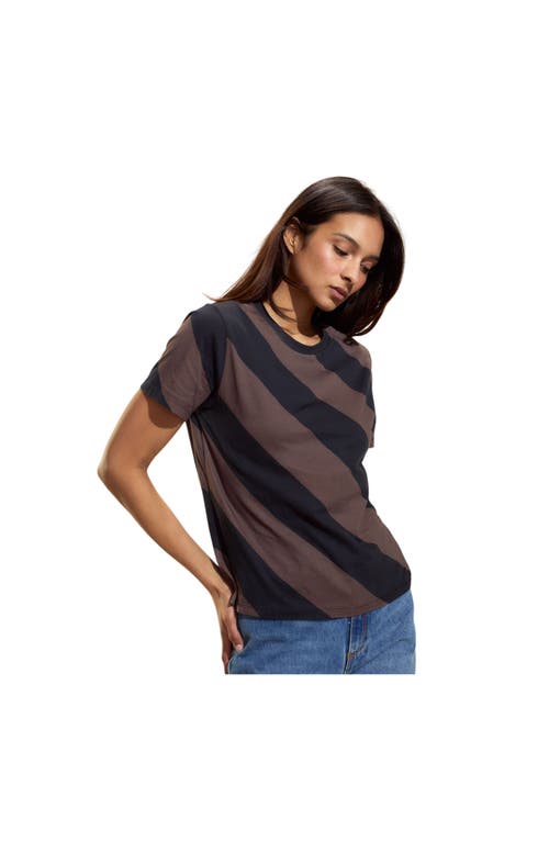 Cynthia Rowley Diagonal Stripe Tee