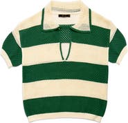 DELUC Chios Open Stitch Polo Top