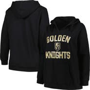 PROFILE Women's Profile Black Vegas Golden Knights Plus Size Arch Over Logo Pullover Hoodie
