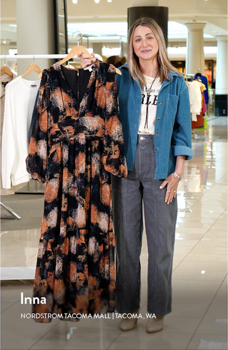 Split Long Sleeve Tiered Dress, sales video thumbnail