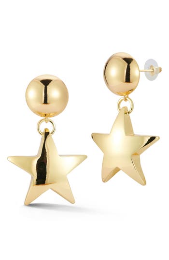 Sphera Milano Plated Star Earrings