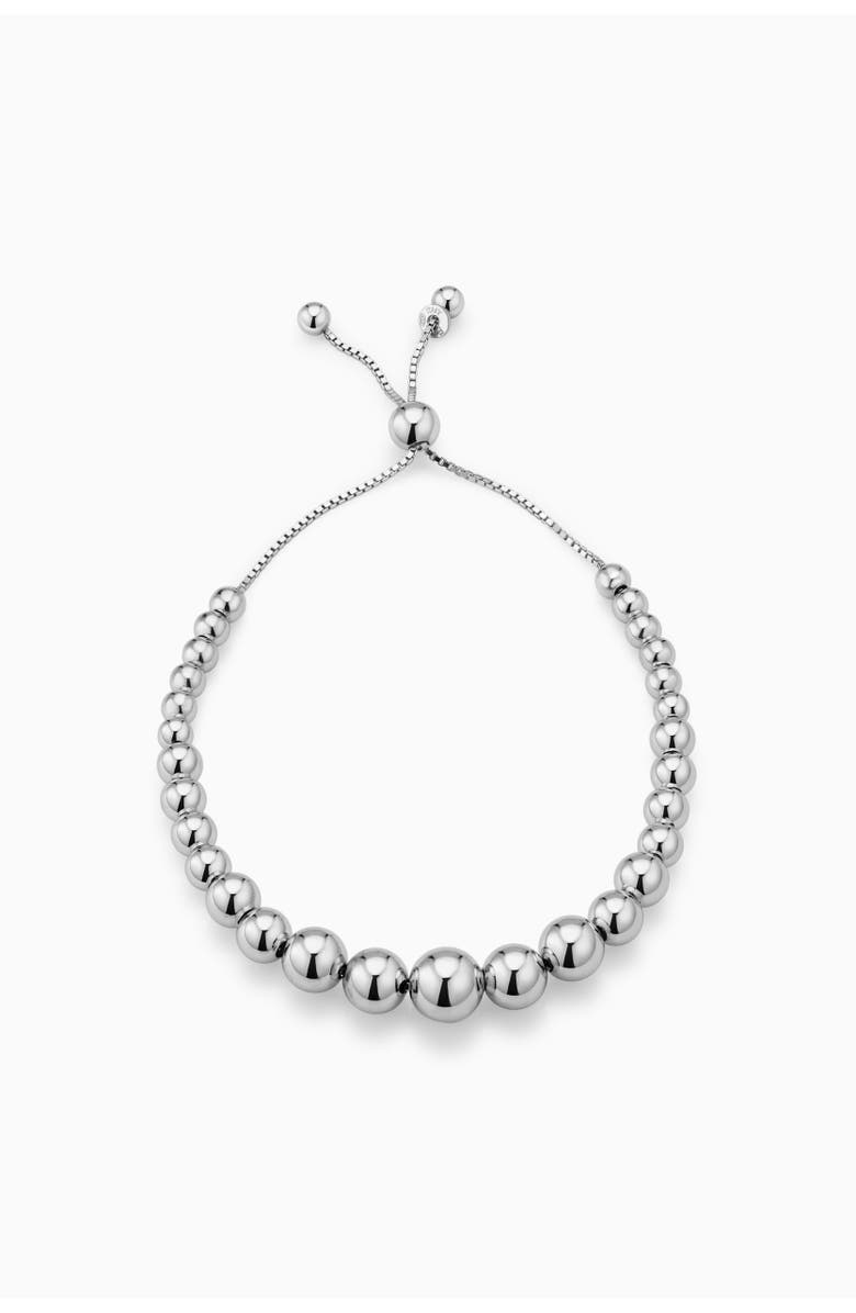 Oradina Belle of the Ball Adjustable Bracelet in Sterling Silver, Alternate, color, Silver