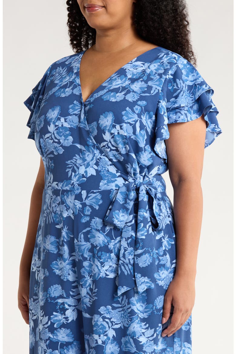 Bary Floral Tiley Wide Leg Jumpsuit, Alternate, color, NAVY-BLUE