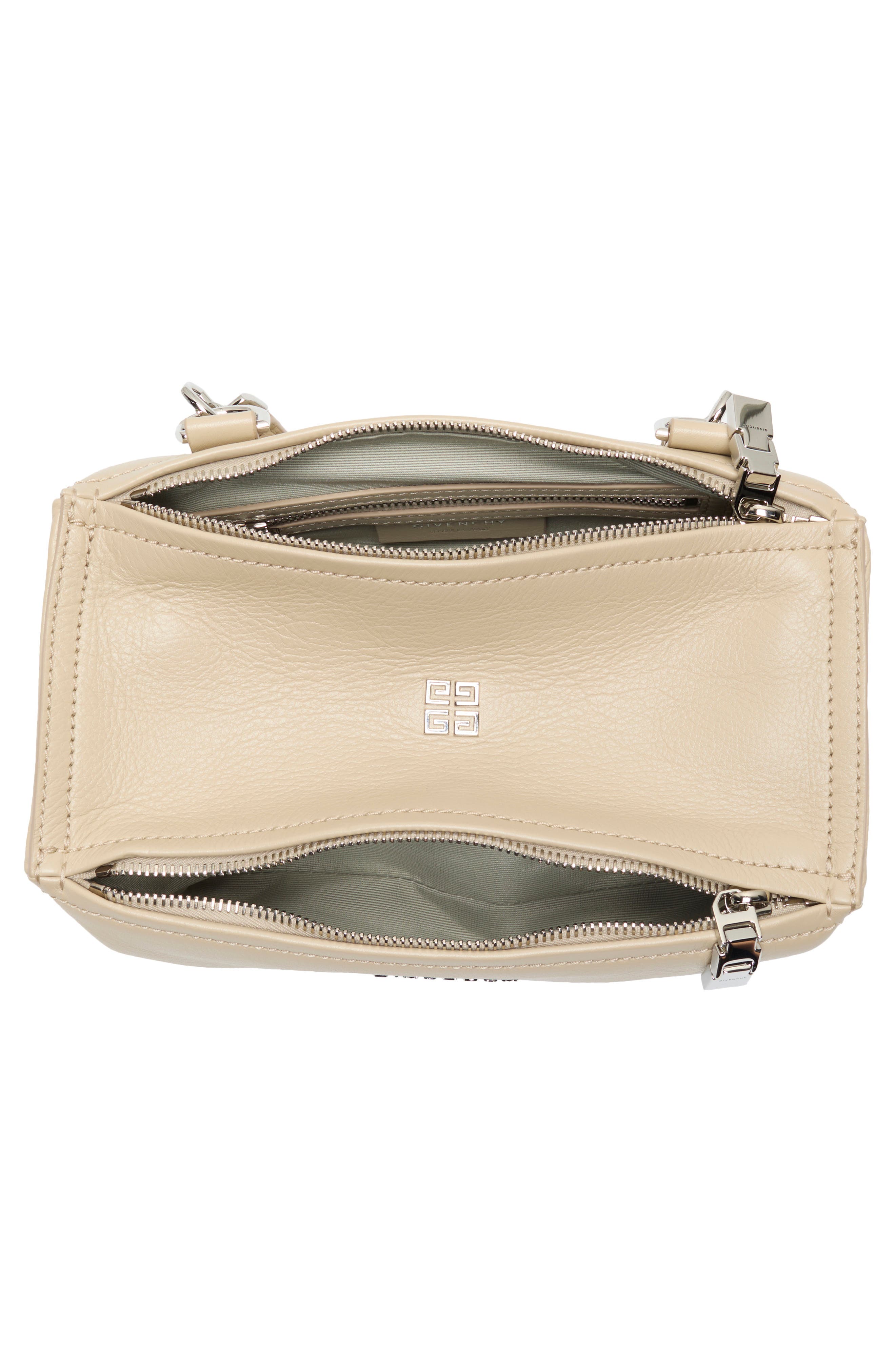 Givenchy Pandora Mini Crossbody Bag, Alternate, color, Beige