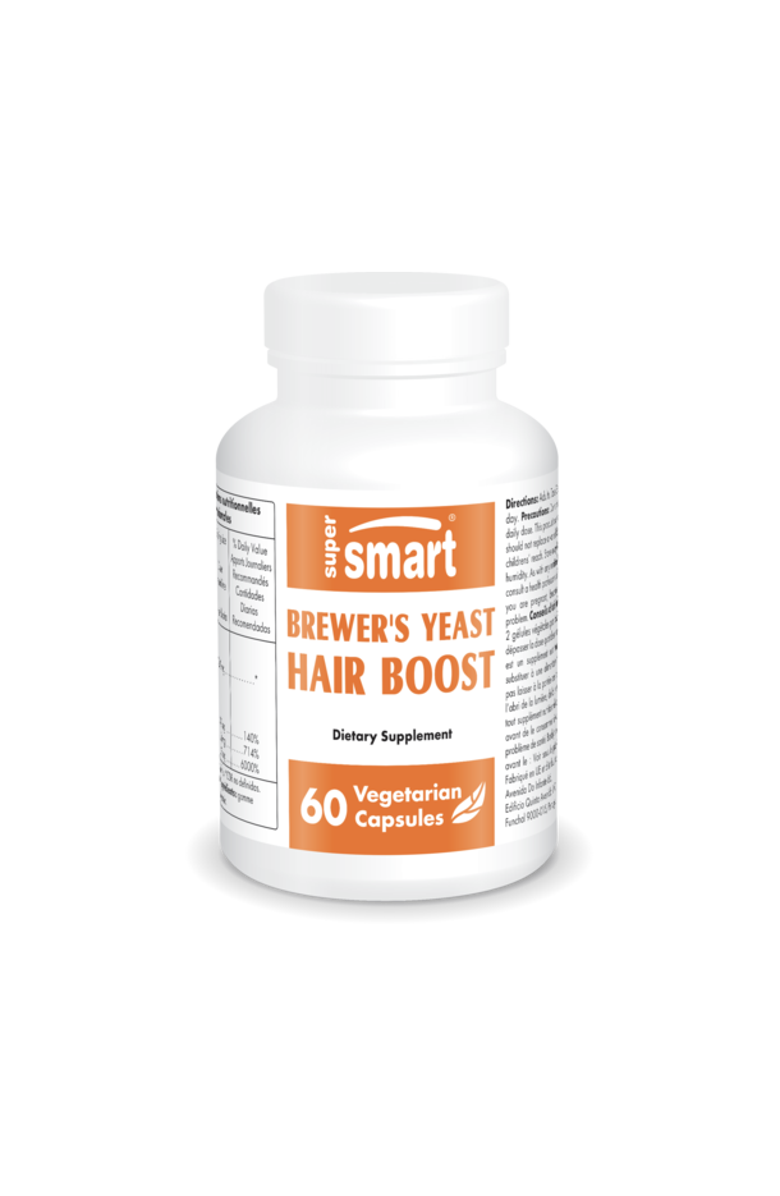 SuperSmart Brewer's Yeast Hair Boost, Main, color, 