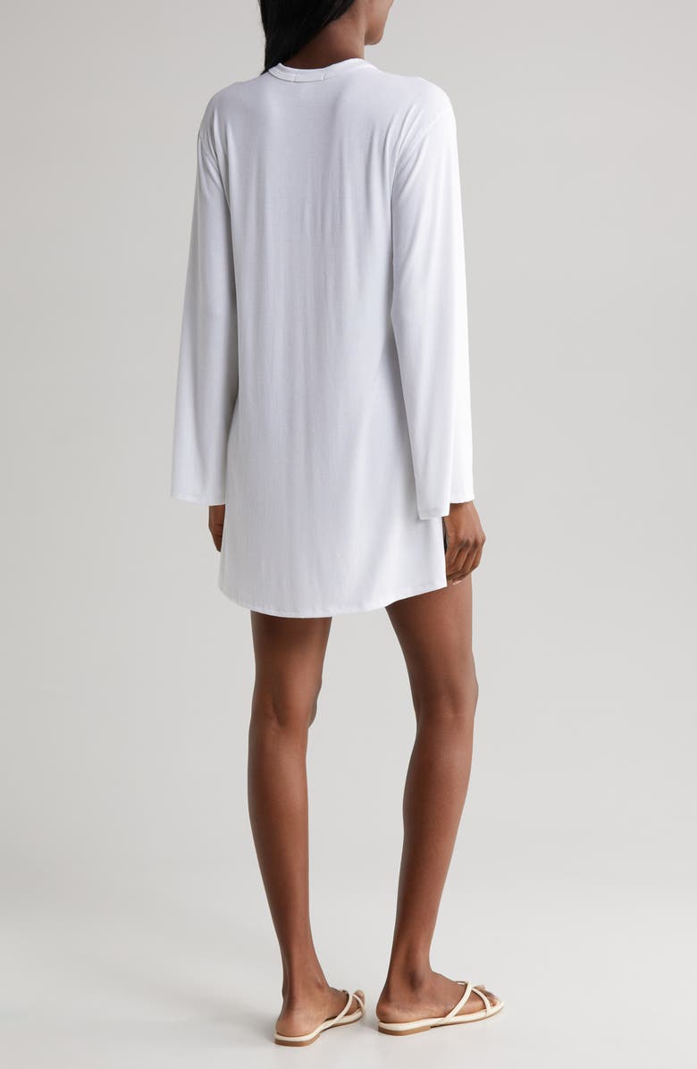 Robin Piccone Amy Long Sleeve Cover-Up Tunic, Alternate, color,