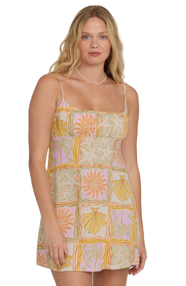 Billabong Dreaming of Sun Print Minidress, Alternate, color,
