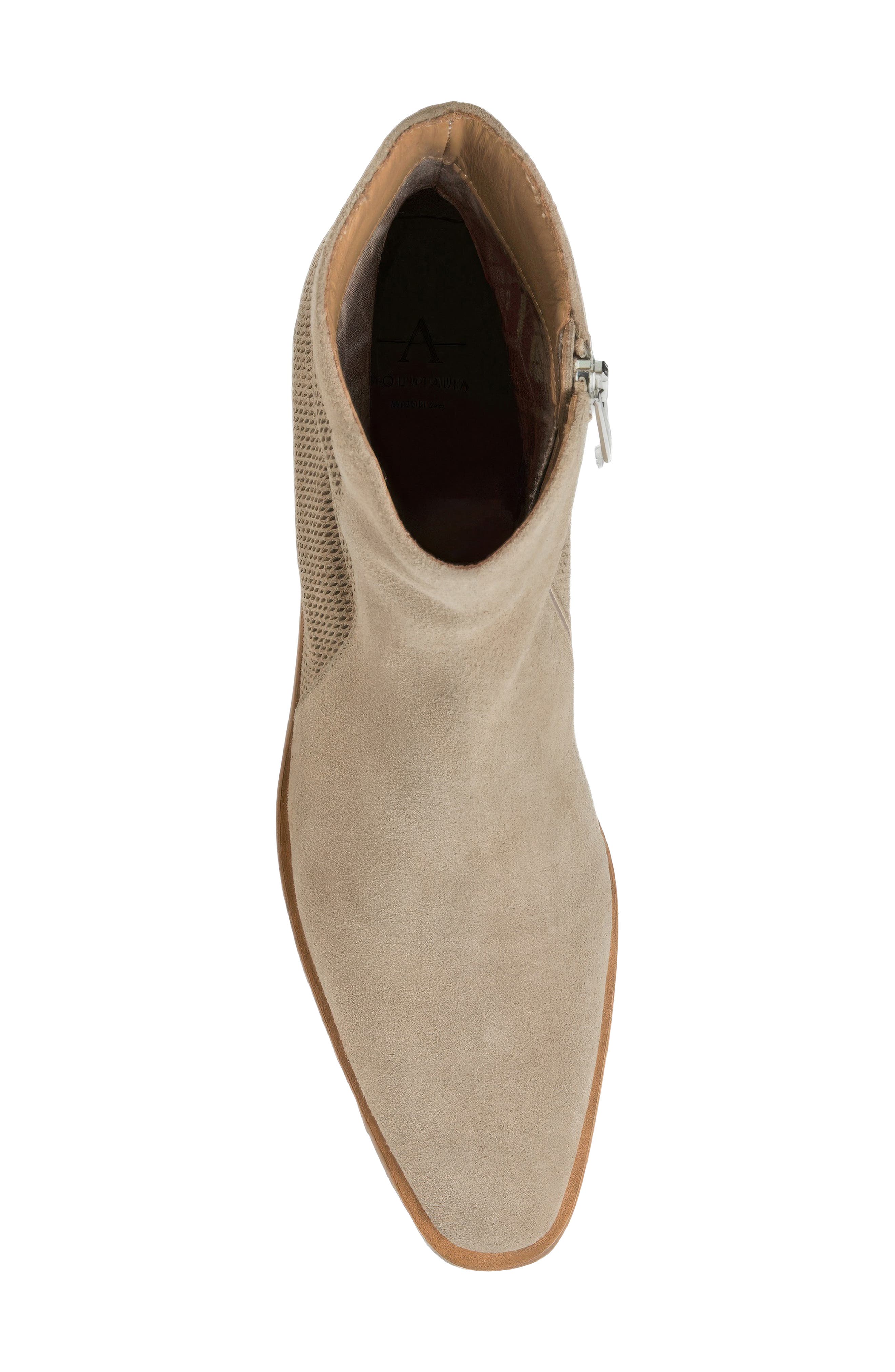 Felice Waterproof Bootie, Alternate, color, STONE SUEDE
