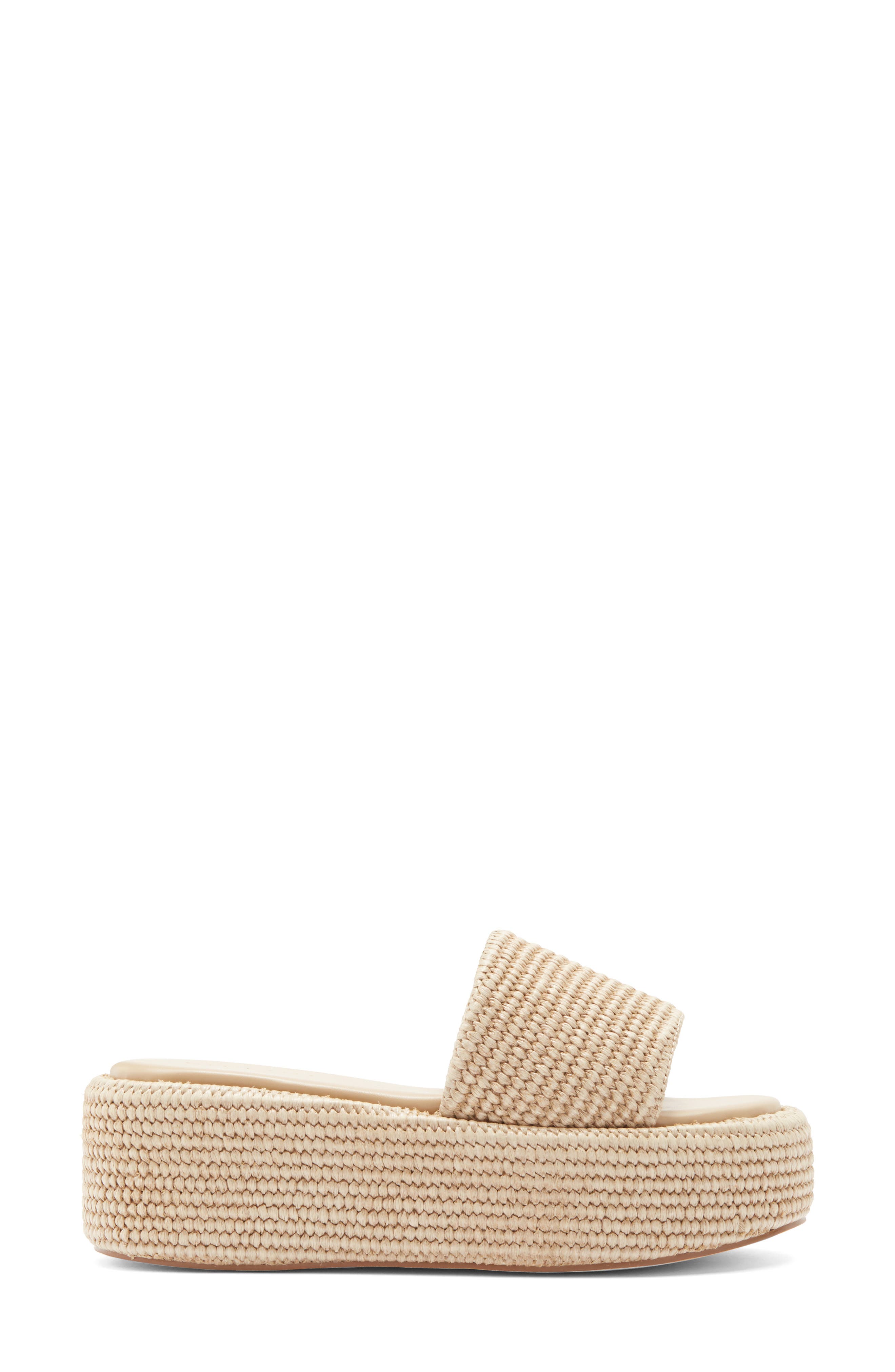 Billini Zabella Platform Sandal, Alternate, color, Natural Raffia