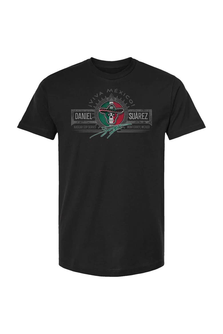 Men's Trackhouse Racing Team Collection Black Daniel Suarez Mexico Heritage Emblem T-Shirt, Alternate, color, Black