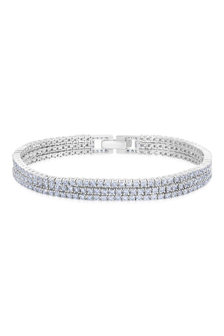 Layered Tennis Bracelet, Main, color, PLATINUM