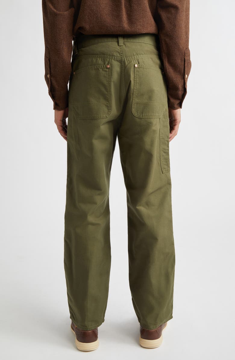 Drake
s Cotton Canvas Carpenter Pants, Alternate, color, Olive Drab