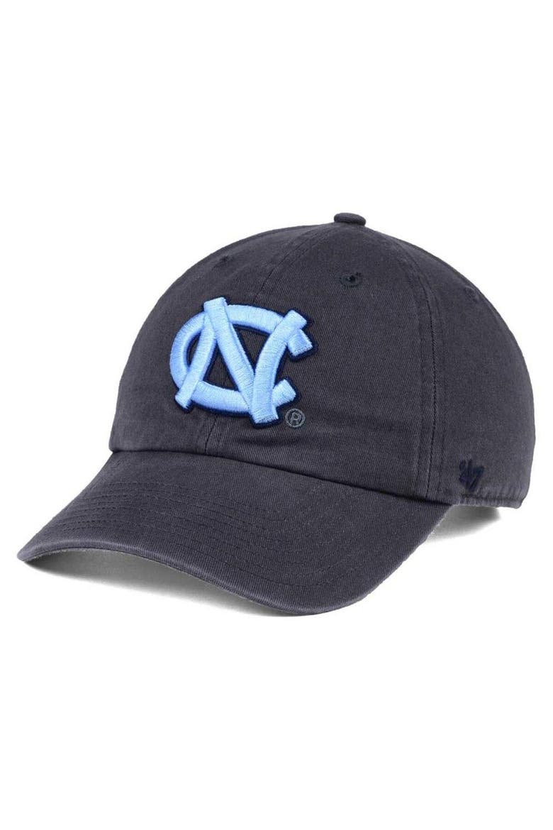 North Carolina Tar Heels '47 Clean Up Adjustable Hat - Charcoal, Main, color, Charcoal