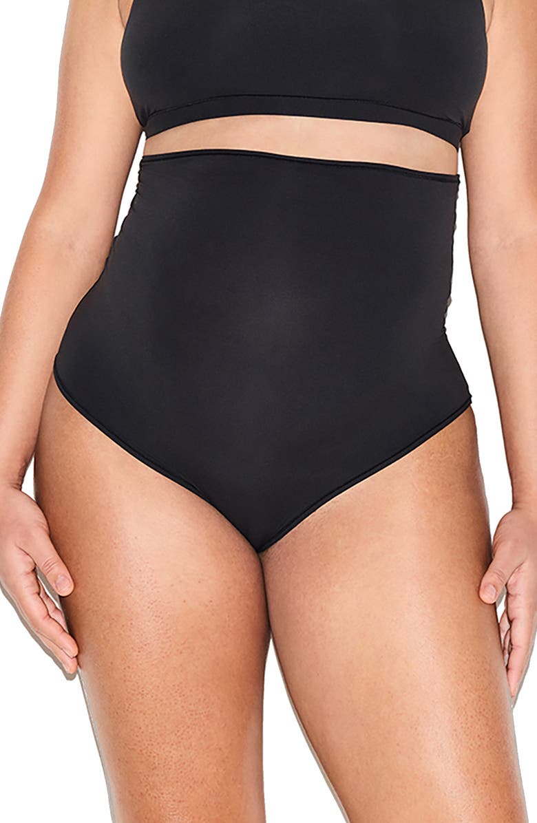 SKIMS Fits Everybody Maternity/Nursing Bralettes, Main, color, Onyx