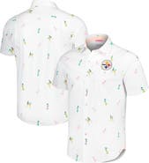 Tommy Bahama Men's Tommy Bahama White Pittsburgh Steelers Nova Wave Flocktail Button-Up Shirt