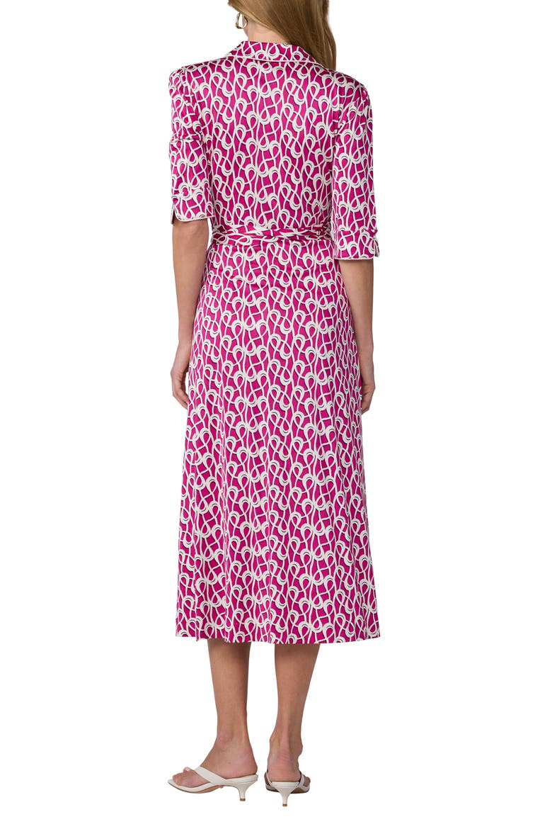 Sana Tie Belt Midi Dress, Alternate, color, LOOPS GOSSIP PINK