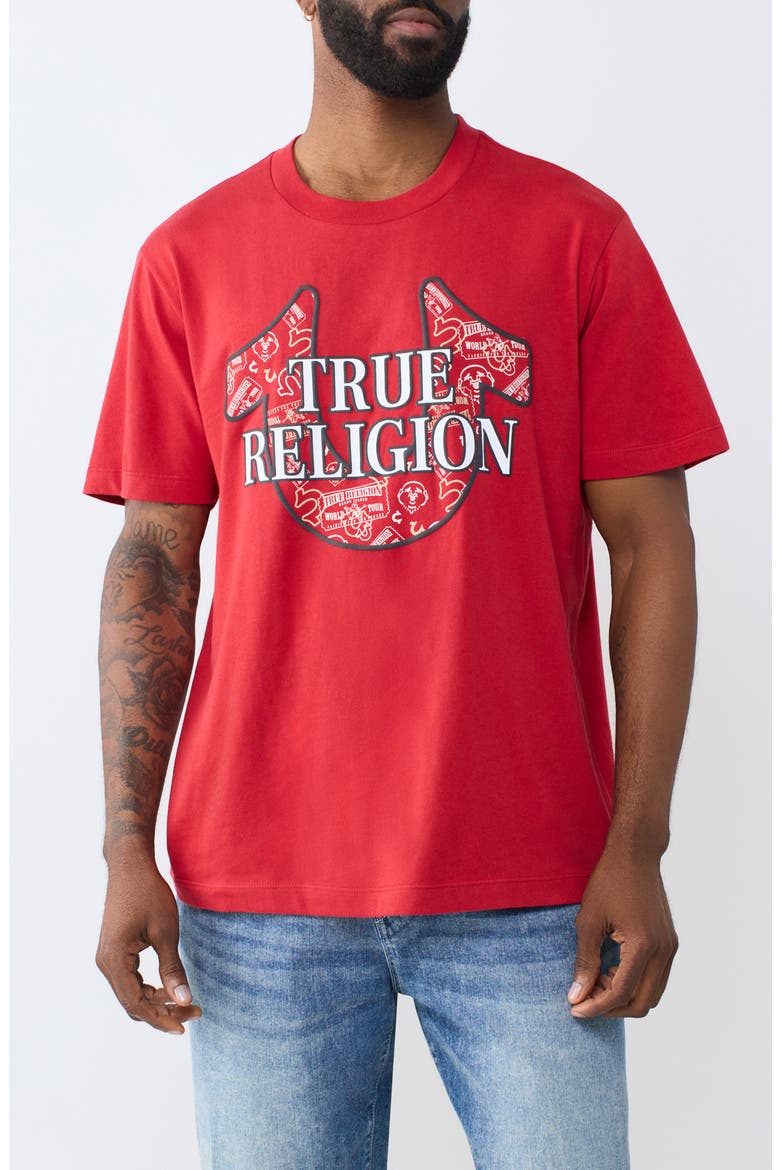 Horseshoe Graphic T-Shirt, Main, color, TRV RED