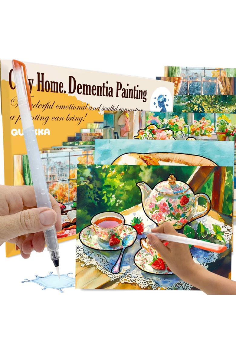 Reusable Water Painting Activity Kit for Seniors - Dementia-Friendly Crafts, Main, color, Home