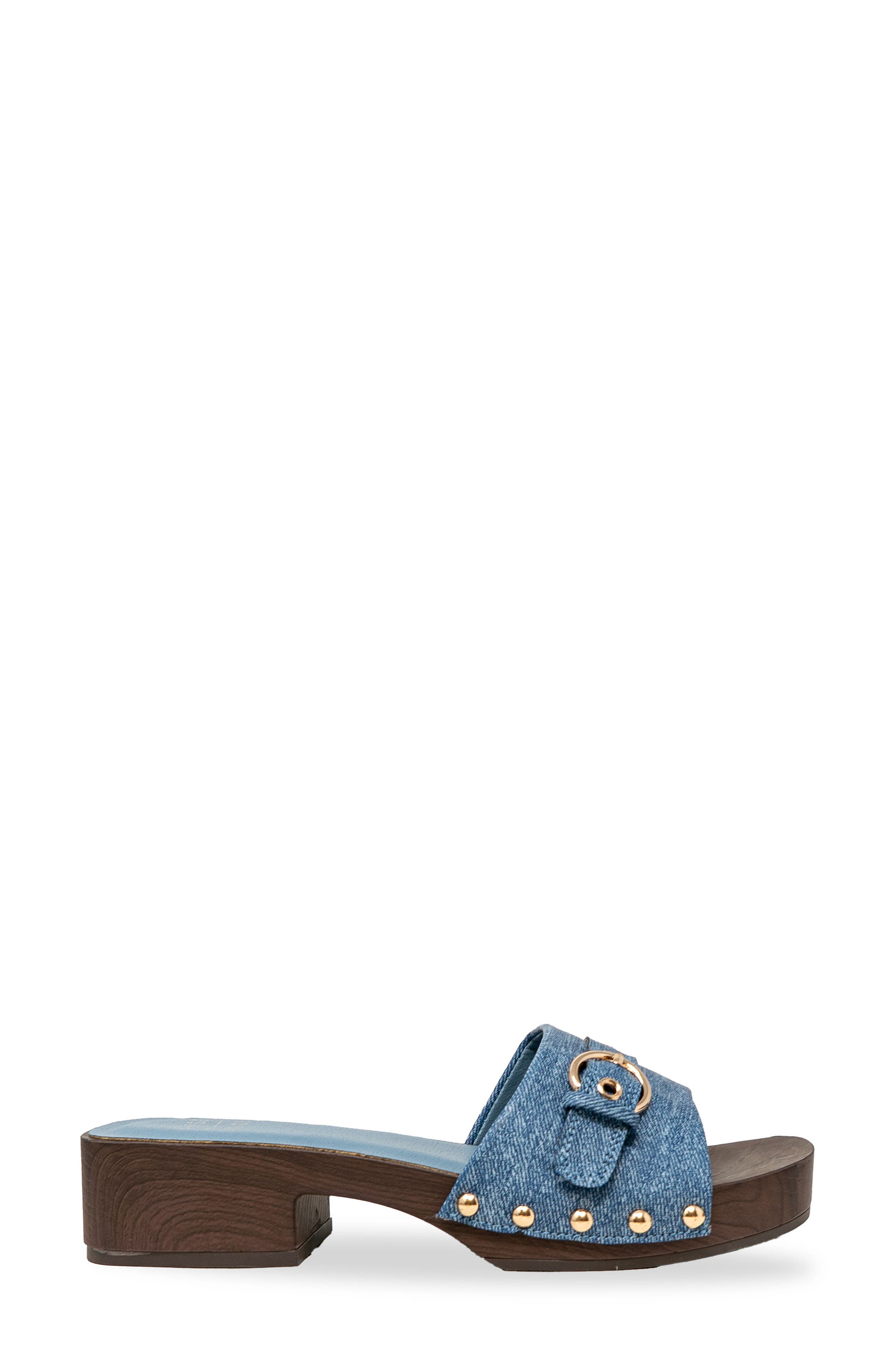 Slide Sandal, Alternate, color, DENIM