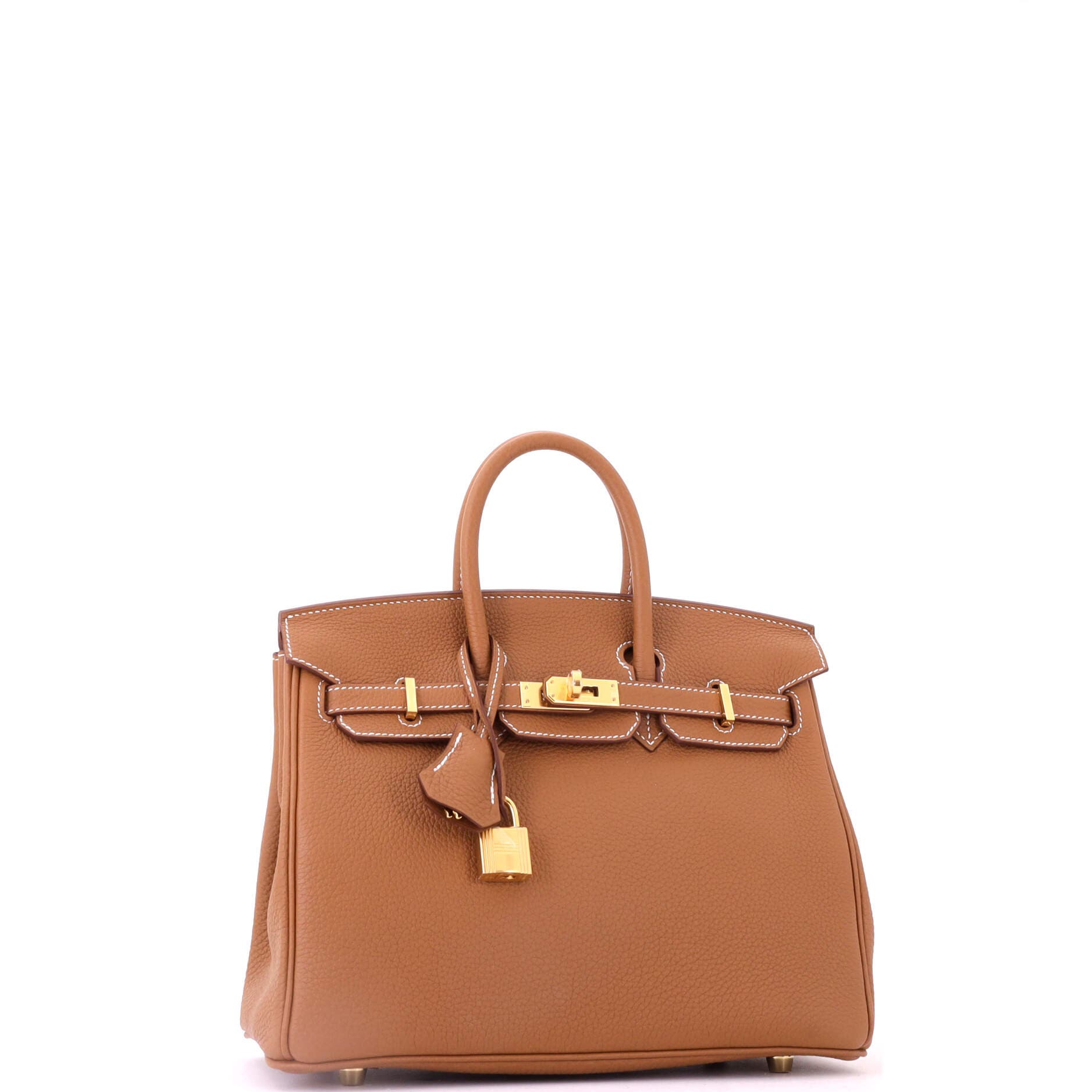 Birkin Handbag Brown Togo with Gold Hardware 25, Alternate, color, Gold