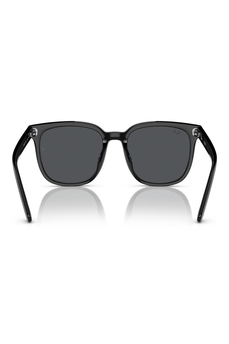 57mm Square Sunglasses, Alternate, color, DARK GREY