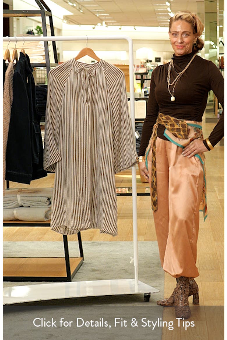 Dune Long Sleeve Organic Cotton Gauze Minidress video