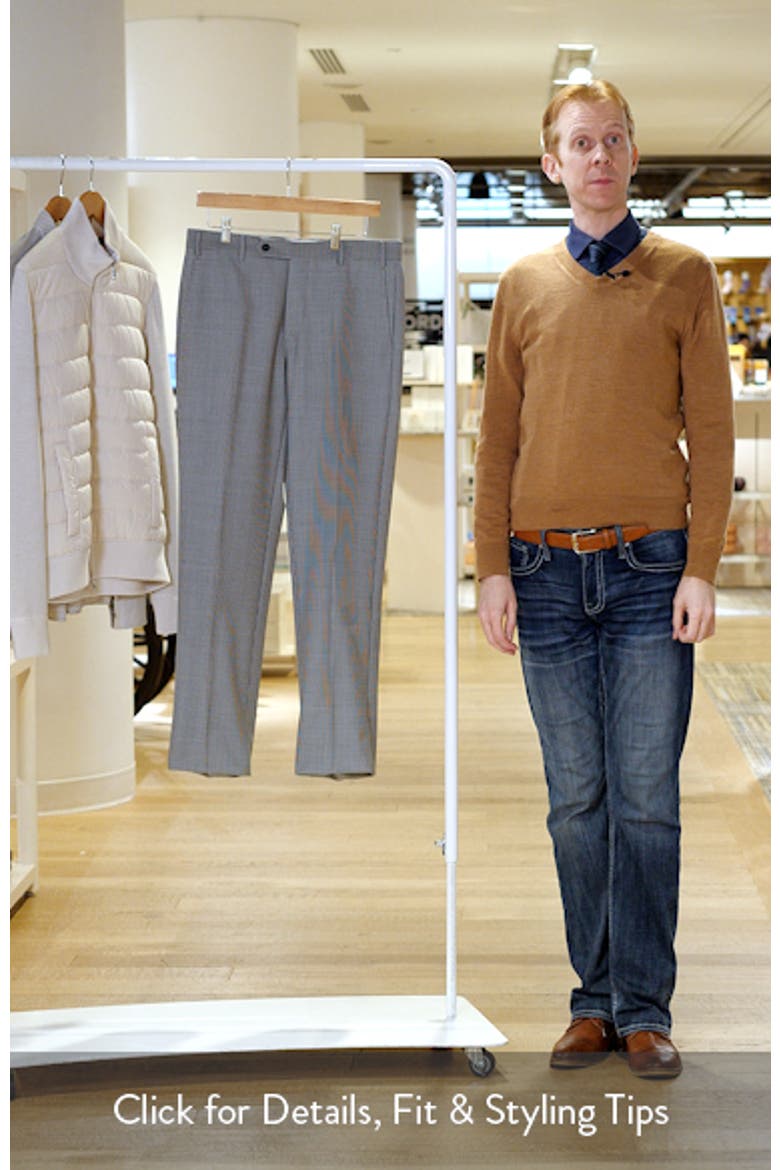 Devon Flat Front Wool Dress Pants video