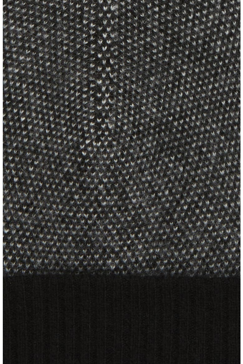 Birdseye Cashmere Cuff Beanie, Alternate, color, BLACK