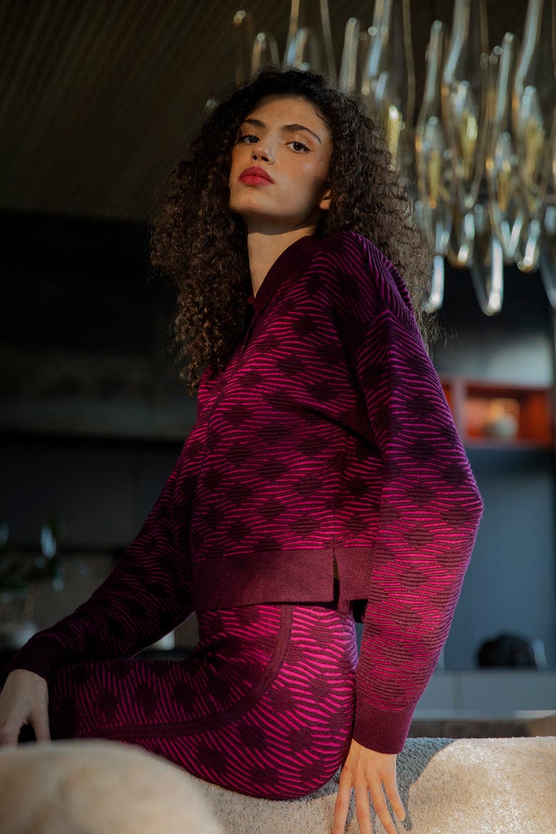 Amelie Polo, Alternate, color, FUCHSIA AUBERGINE