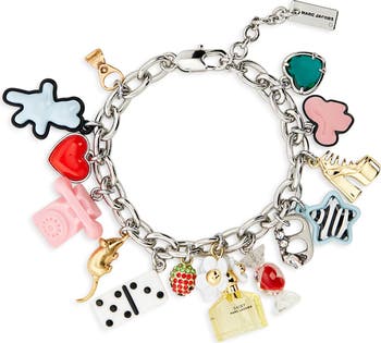 【関税込み】Perfect Charm Bracelet - Marc Jacobs - l - S MARC JACOBS Bracelet PERFECT CHARM in silver/ pink
