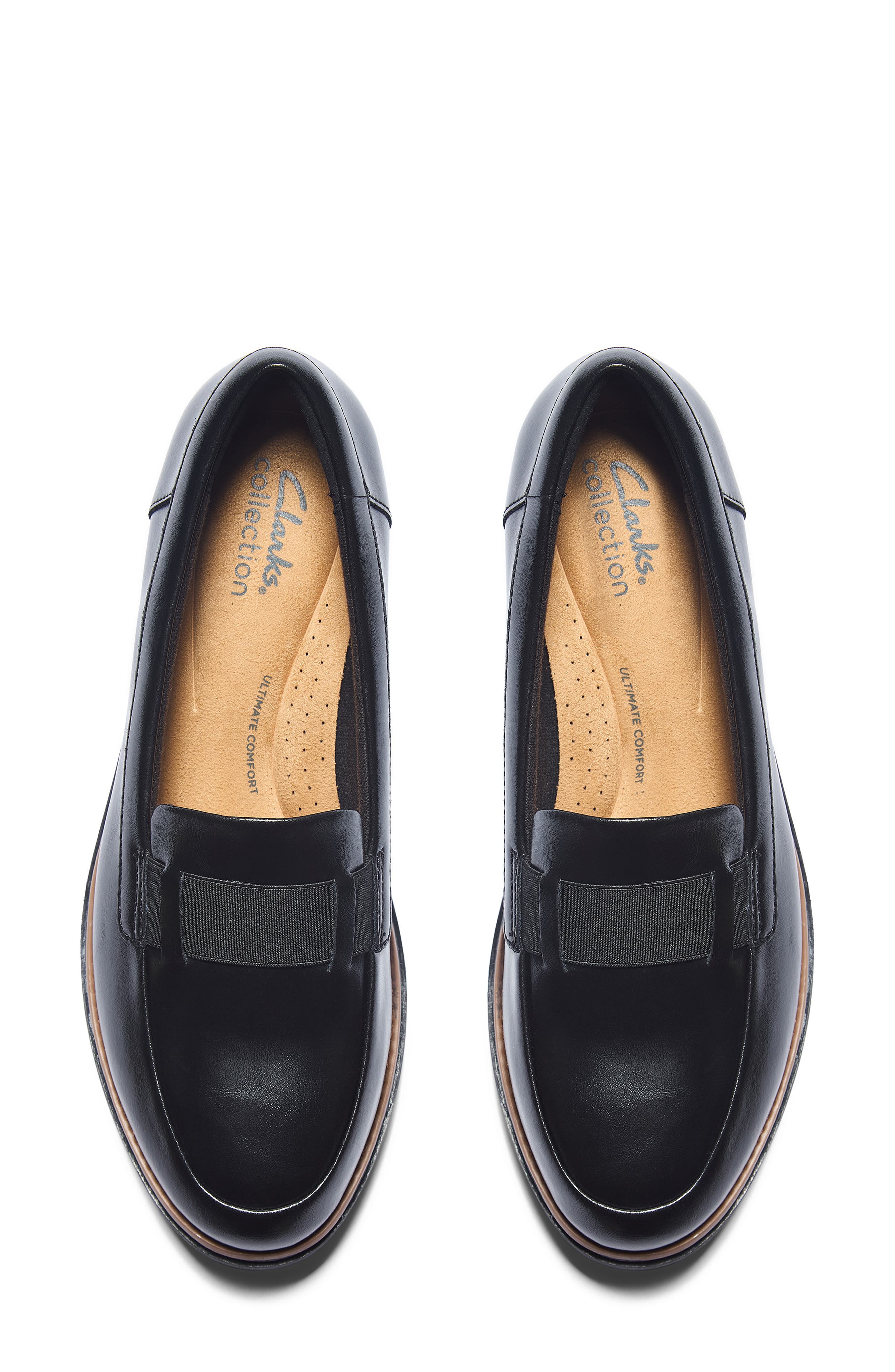 Clarks<sup>®</sup> Sharon Pace Loafer, Alternate, color, Black Leather