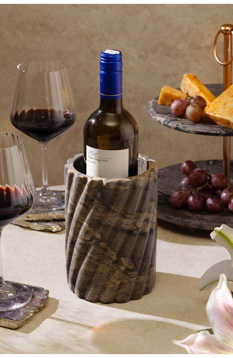 GAURI KOHLI Taraz Wine Cooler, Alternate, color, Brown