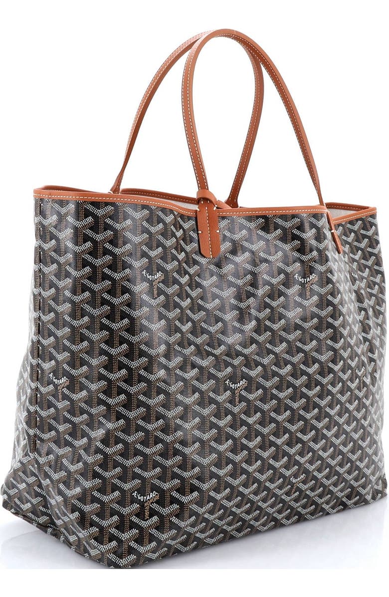 Pre-Owned Goyard Saint Louis Tote Coated Canvas GM, Alternate, color, Brown