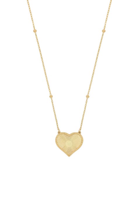 14K Gold Heart Pendant Necklace (Nordstrom Exclusive)