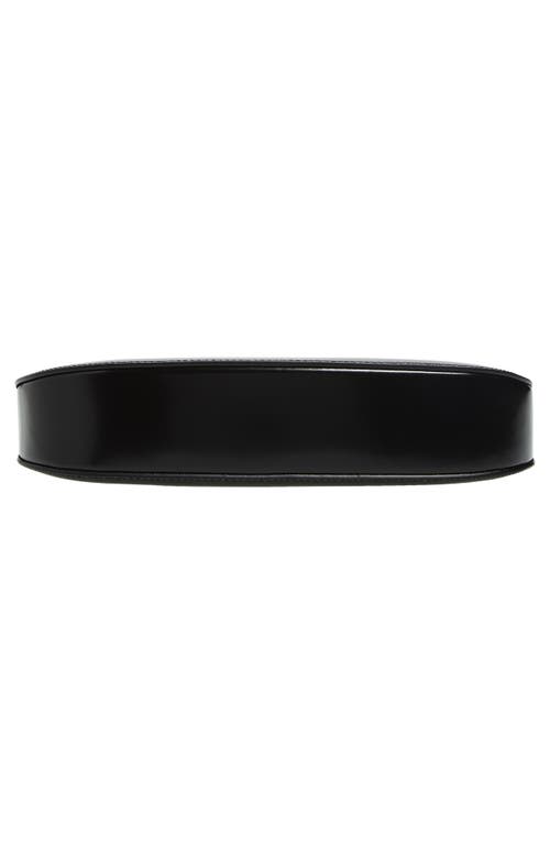 Coperni Swipe Baguette Leather Bag In Black