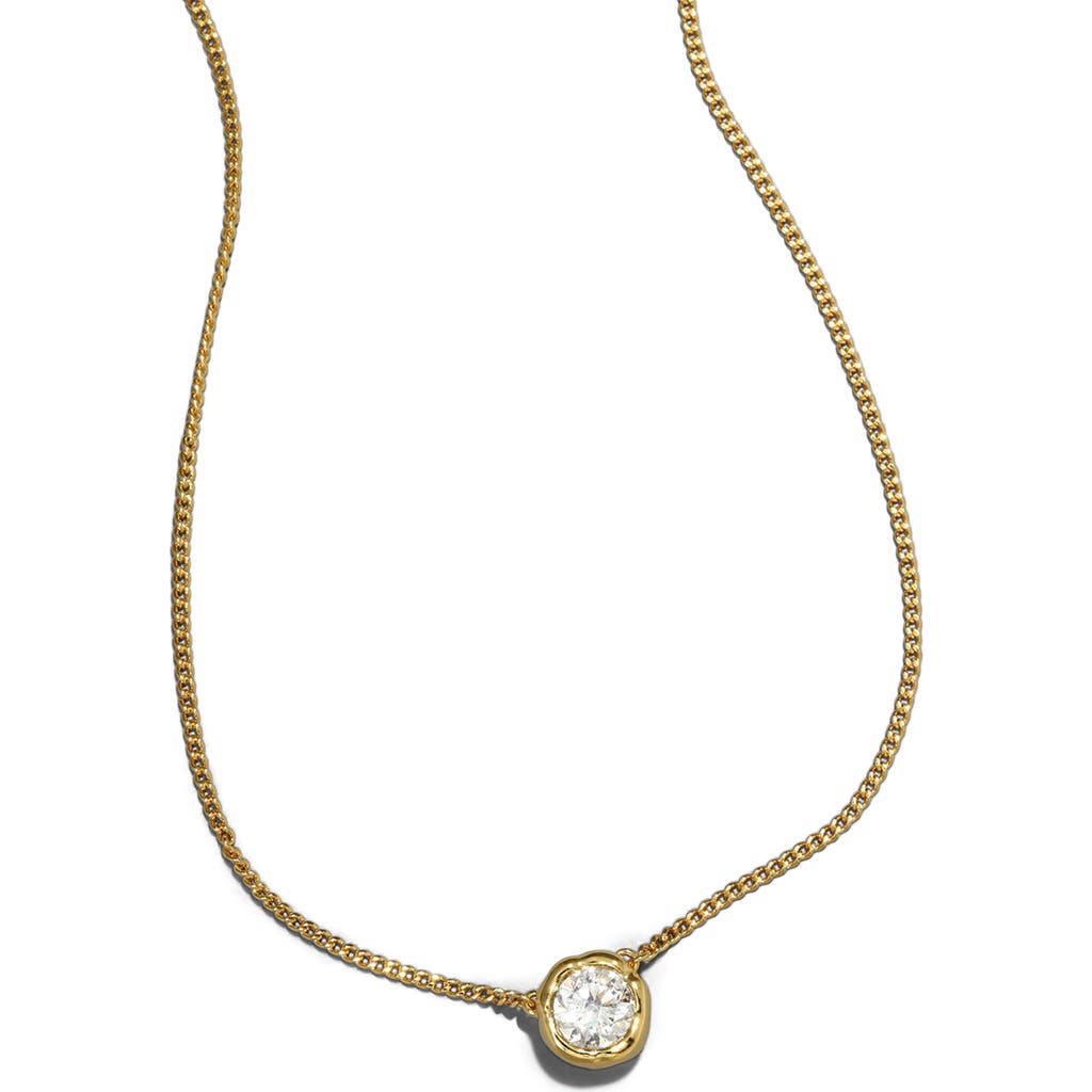 Alexis Bittar Asterales Solitaire Pendant Necklace In Gold