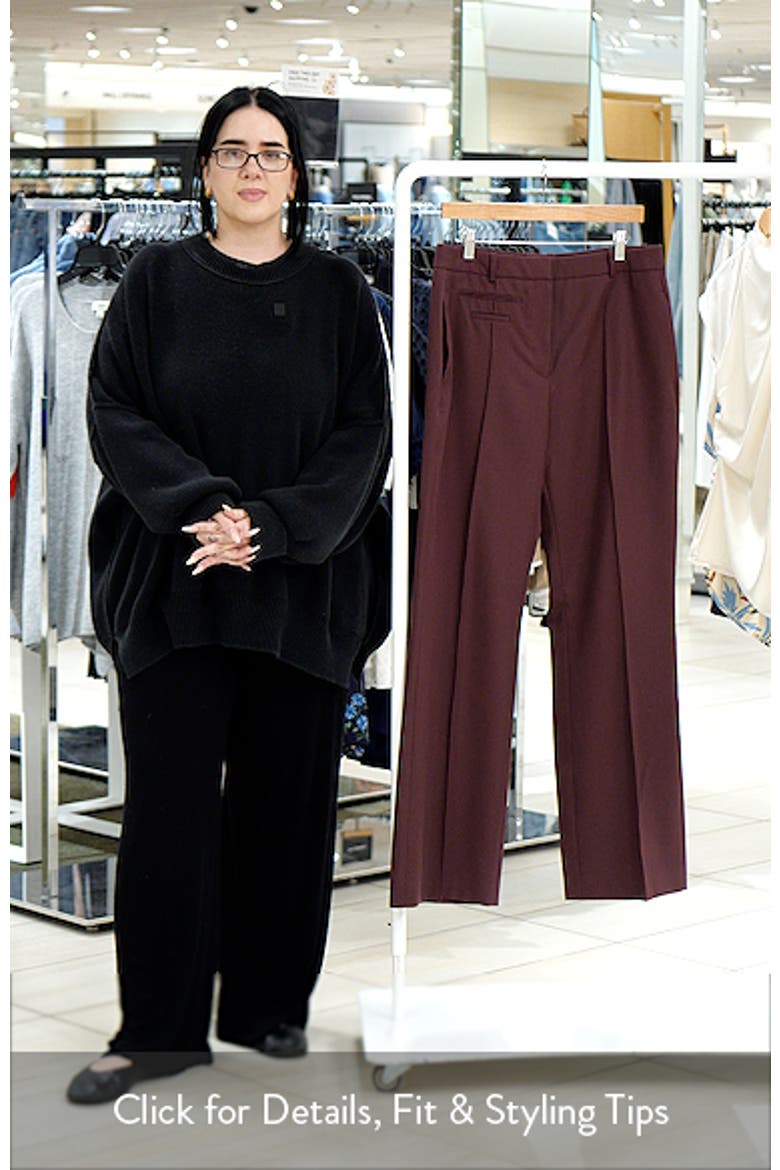 Talmia Virgin Wool Flare Pants video