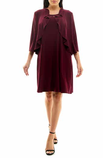 2-Piece Ruffle Bolero & Sleeveless Dress