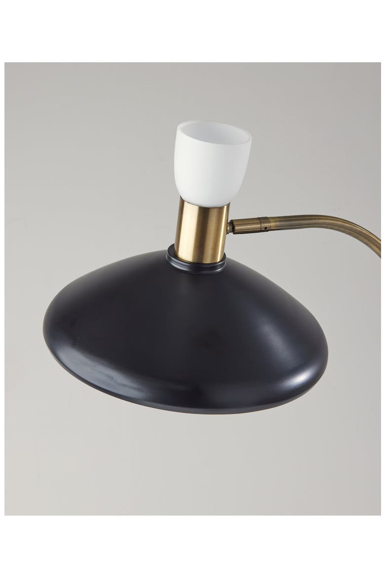 Patrick Floor Lamp, Alternate, color, BLACK W/ BRASS ACCENTS