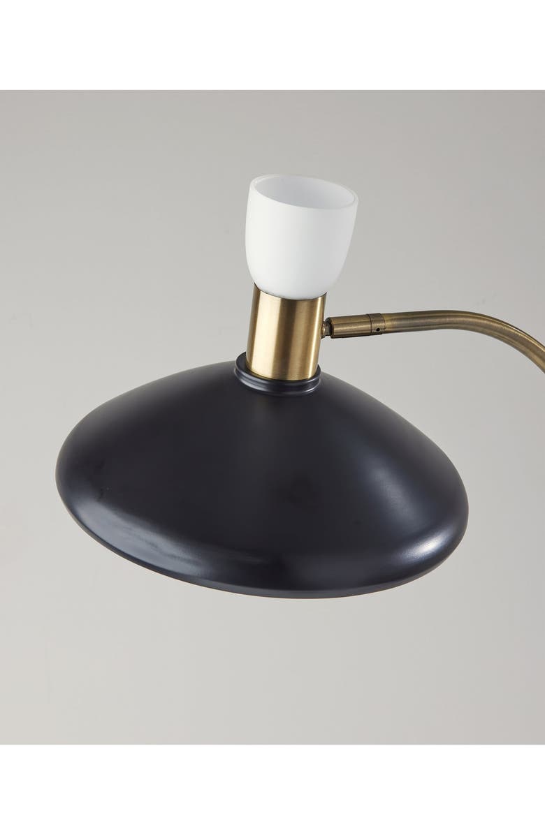 ADESSO LIGHTING Patrick Floor Lamp, Alternate, color, Black W/ Brass Accents