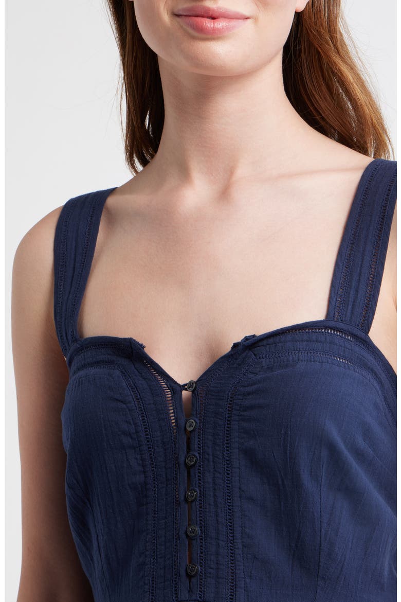 The Daybreak Cotton Midi Dress, Alternate, color, NAVY