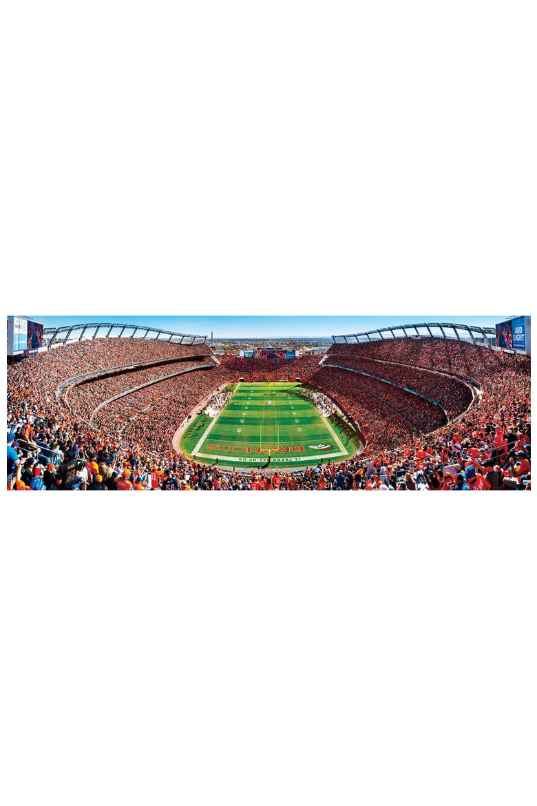 Denver Broncos 1000pc Panoramic Puzzle, Alternate, color, Multicolor