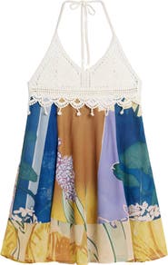 Desigual Sleeveless Crochet Minidress