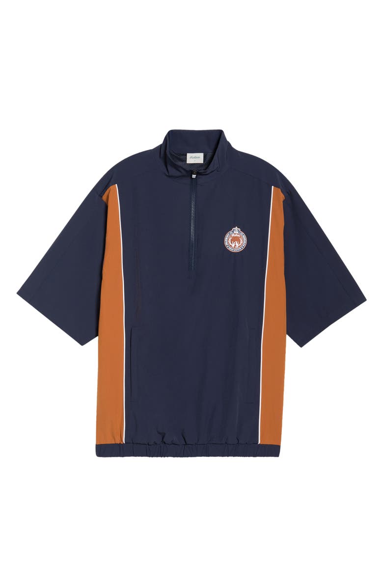 Malbon Golf Links Oakwood Windshirt, Alternate, color, Navy