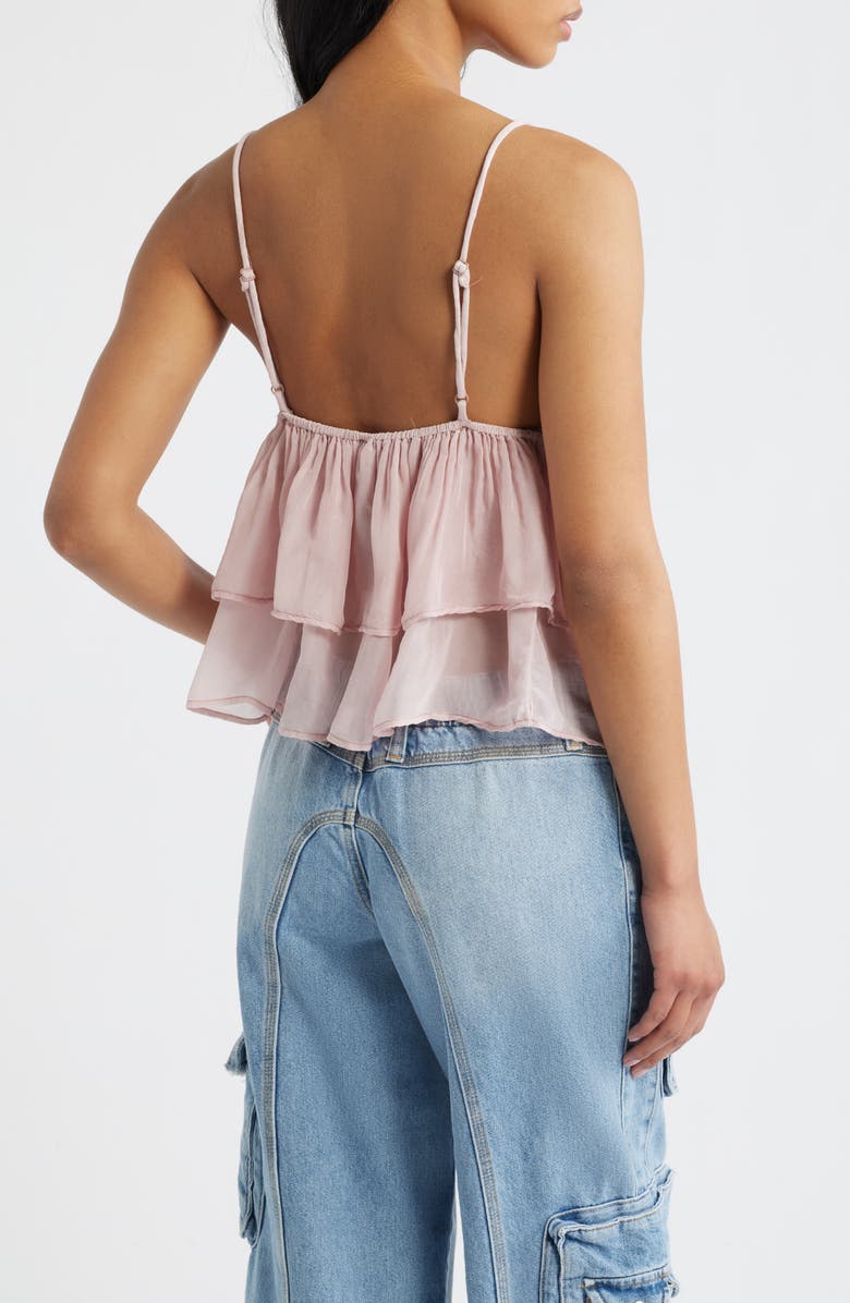 BDG Urban Outfitters Embroidered Detail Cami, Alternate, color, Pink